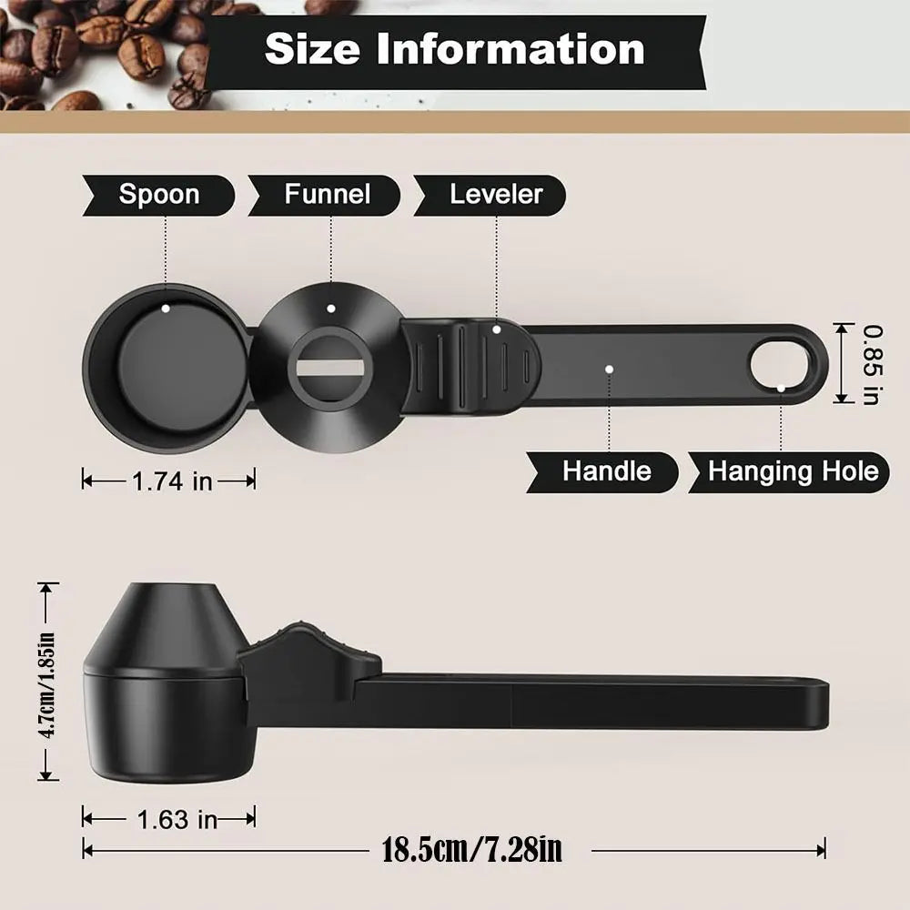 No Spill Coffee Scoop Funnel