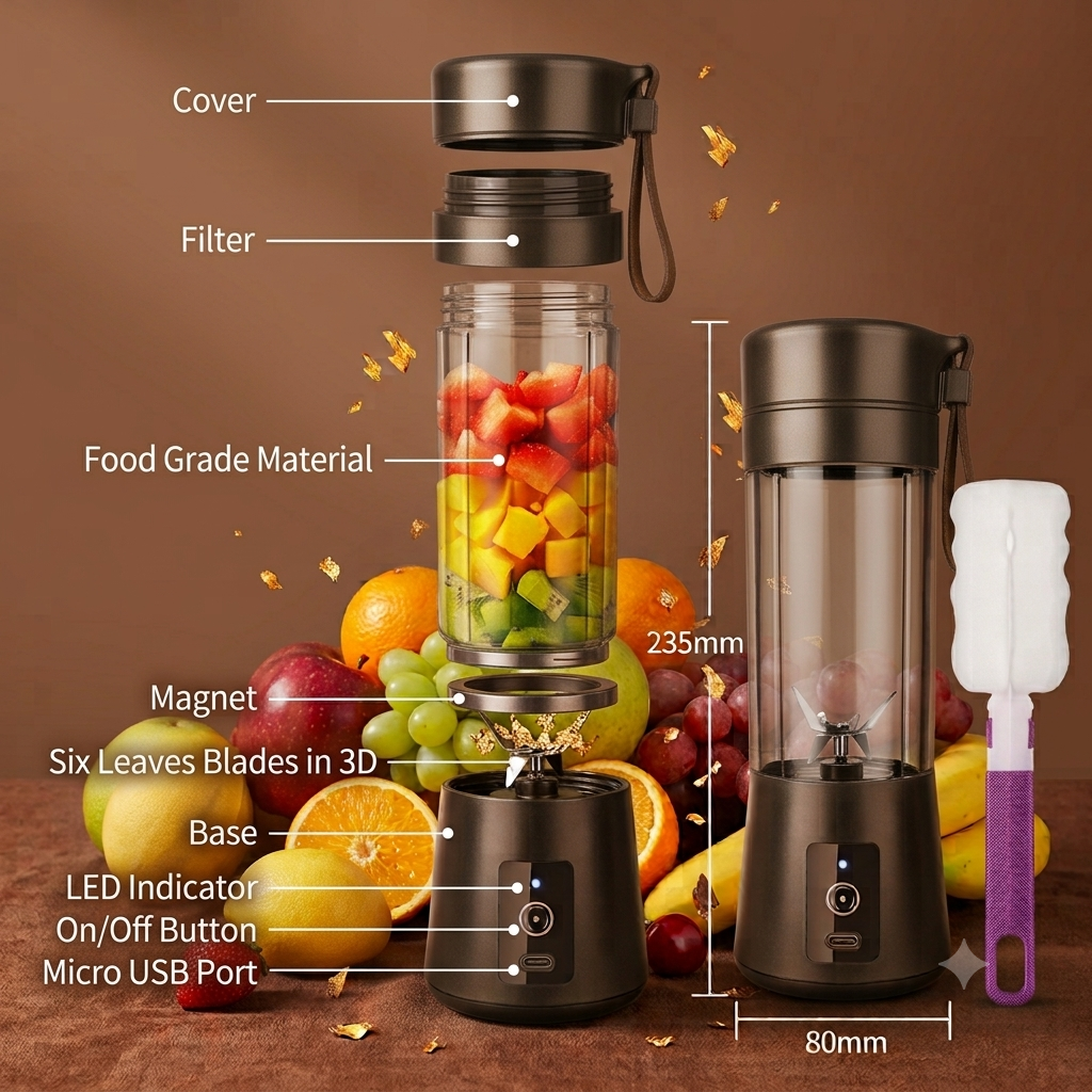 Rechargeable USB Portable Blender