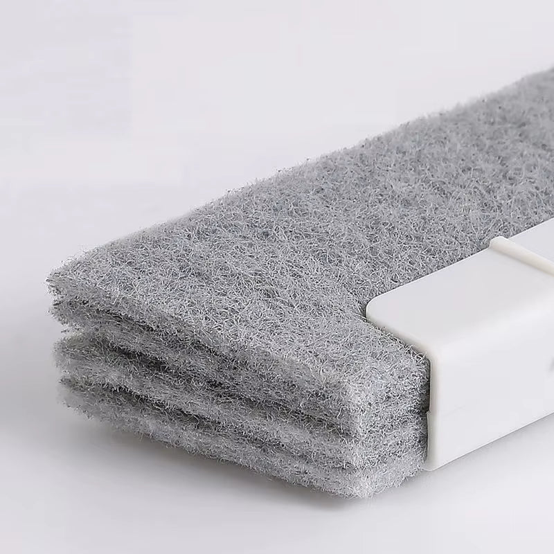 2pcs Cleaning Brush Window Recess Kitchen Door Track Cleaner