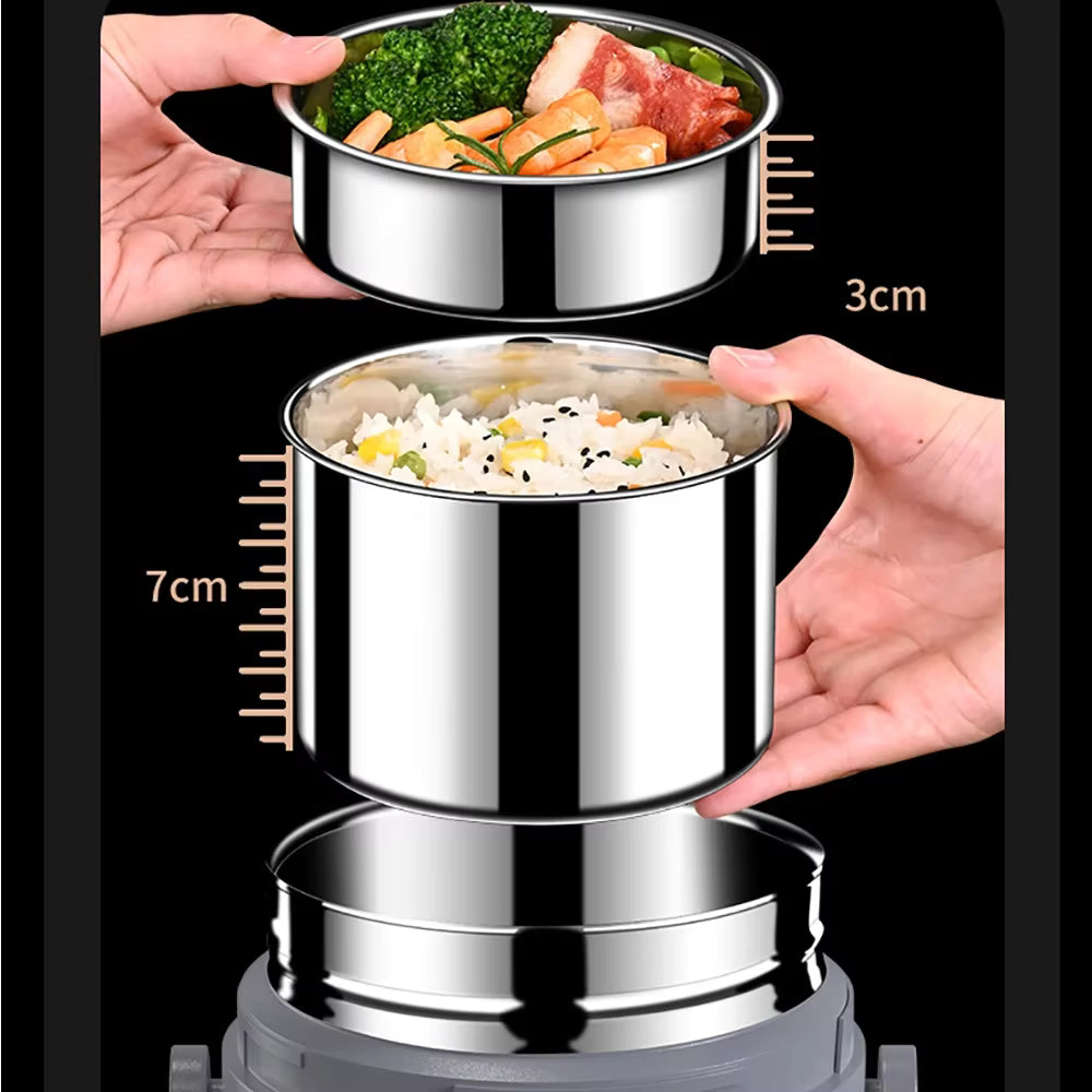 USB Electric Heated Stainless Steel Lunch Box 1.6L