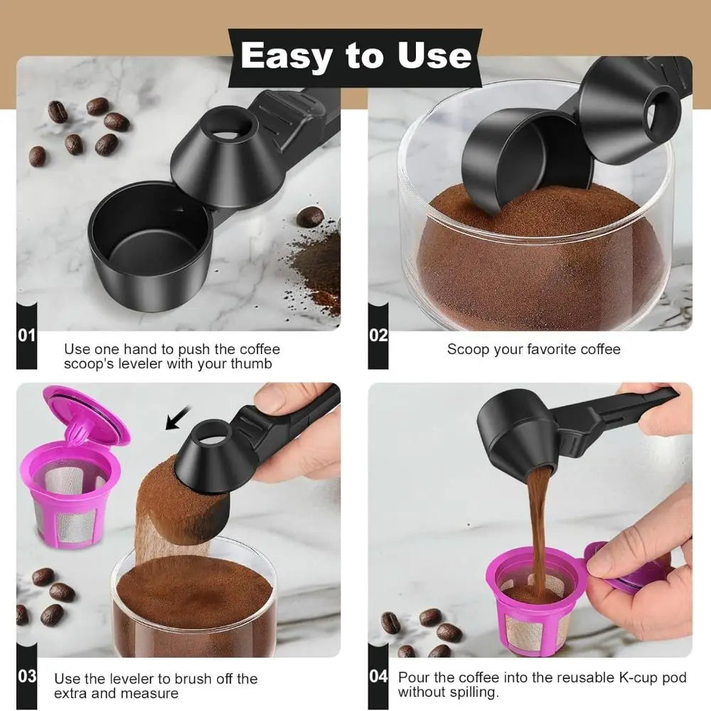 No Spill Coffee Scoop Funnel